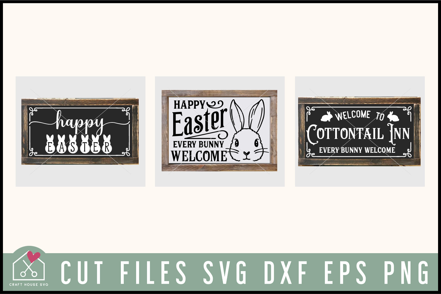 Vintage Easter Sign SVG Bundle
