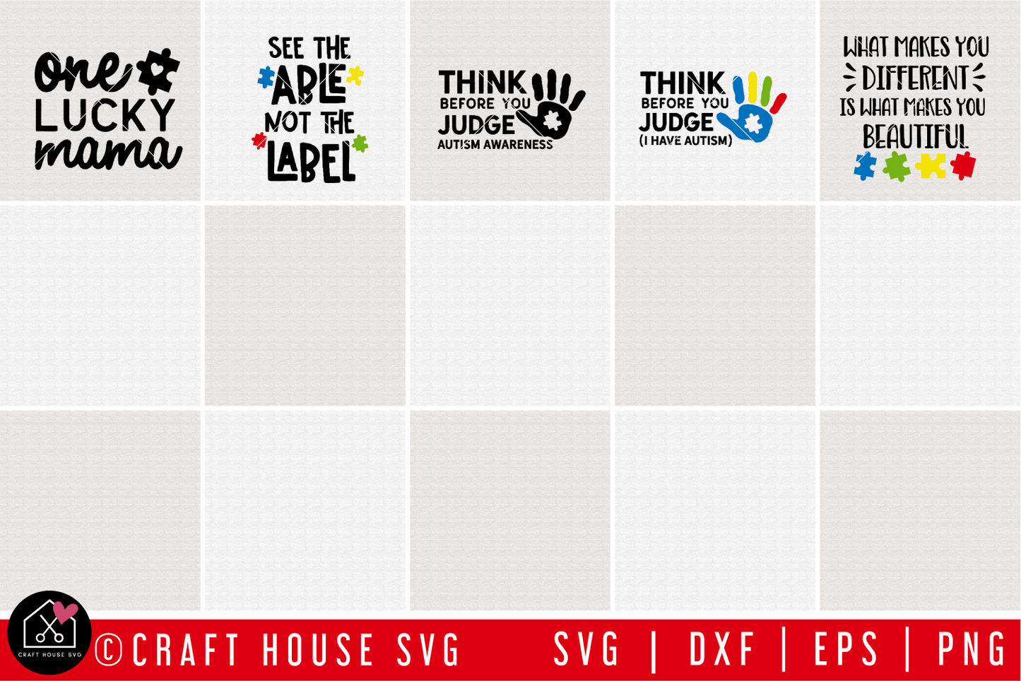 Autism SVG Bundle | MB84 Craft House SVG - SVG files for Cricut and Silhouette