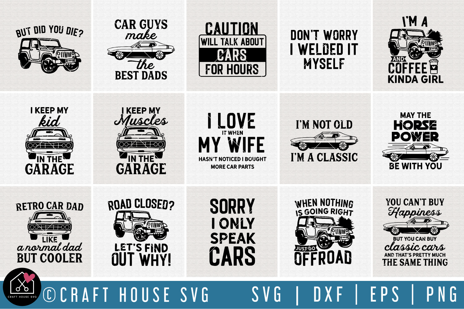 Car SVG Bundle | MB87 Craft House SVG - SVG files for Cricut and Silhouette