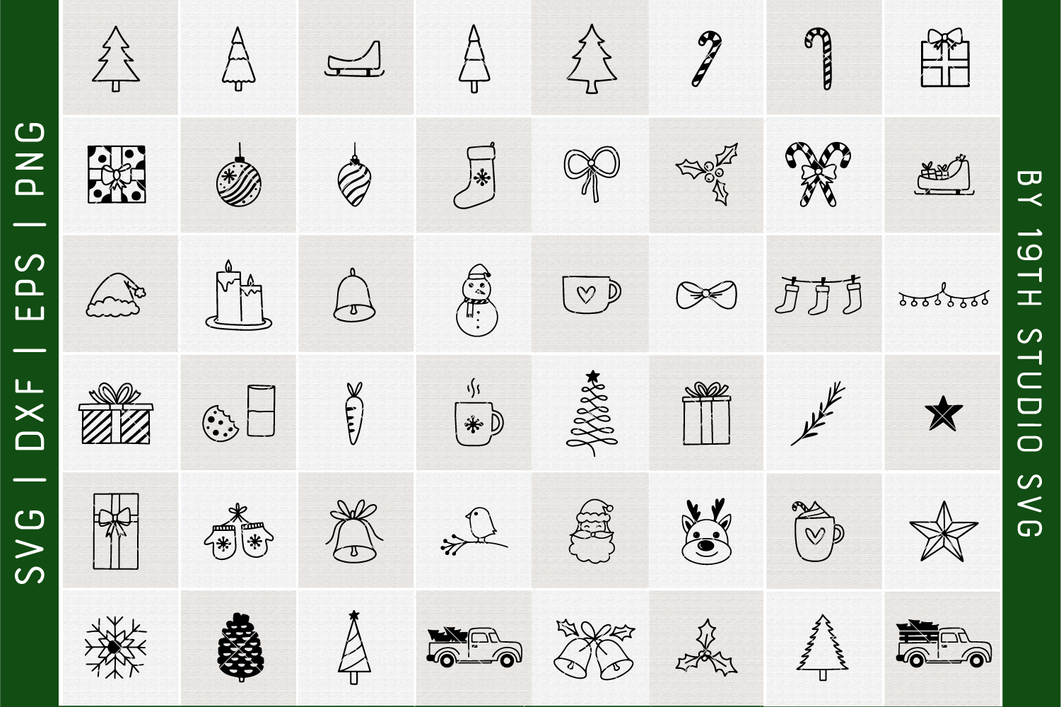 Christmas Illustration Bundle | VB40 Craft House SVG - SVG files for Cricut and Silhouette