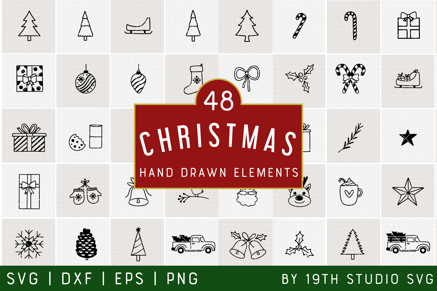 Christmas Illustration Bundle | VB40 Craft House SVG - SVG files for Cricut and Silhouette