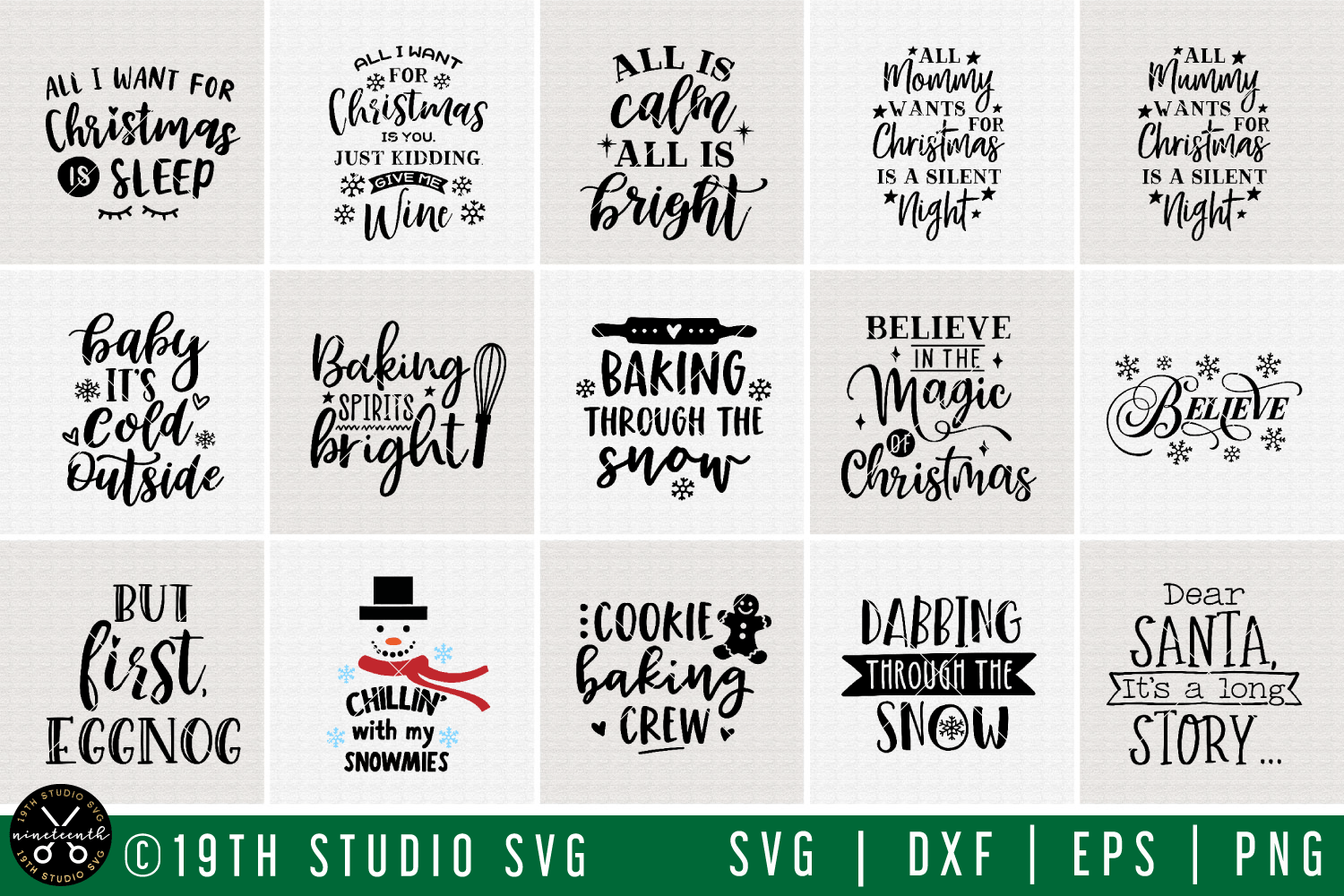 Christmas SVG Bundle | MB56 Craft House SVG - SVG files for Cricut and Silhouette