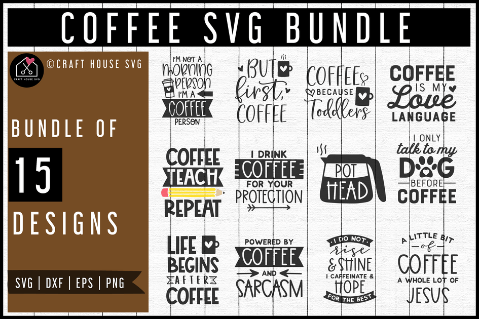 Funny Coffee Bundle, Coffee Svg Files By Crafty Mama Studios