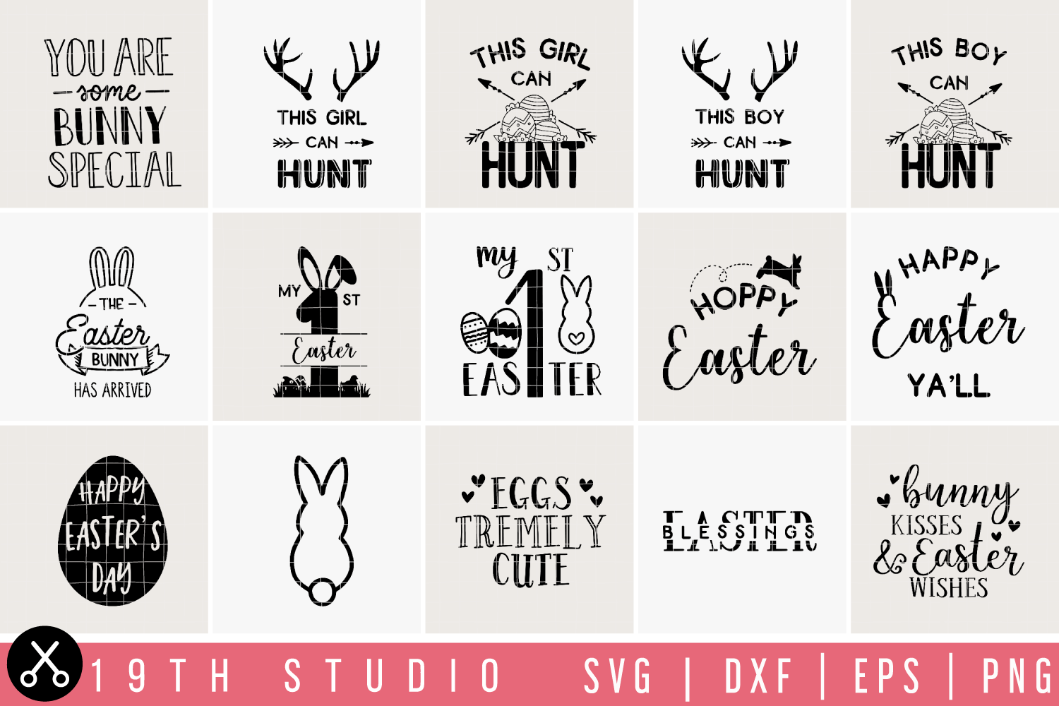 Easter SVG bundle - M9 Craft House SVG - SVG files for Cricut and Silhouette