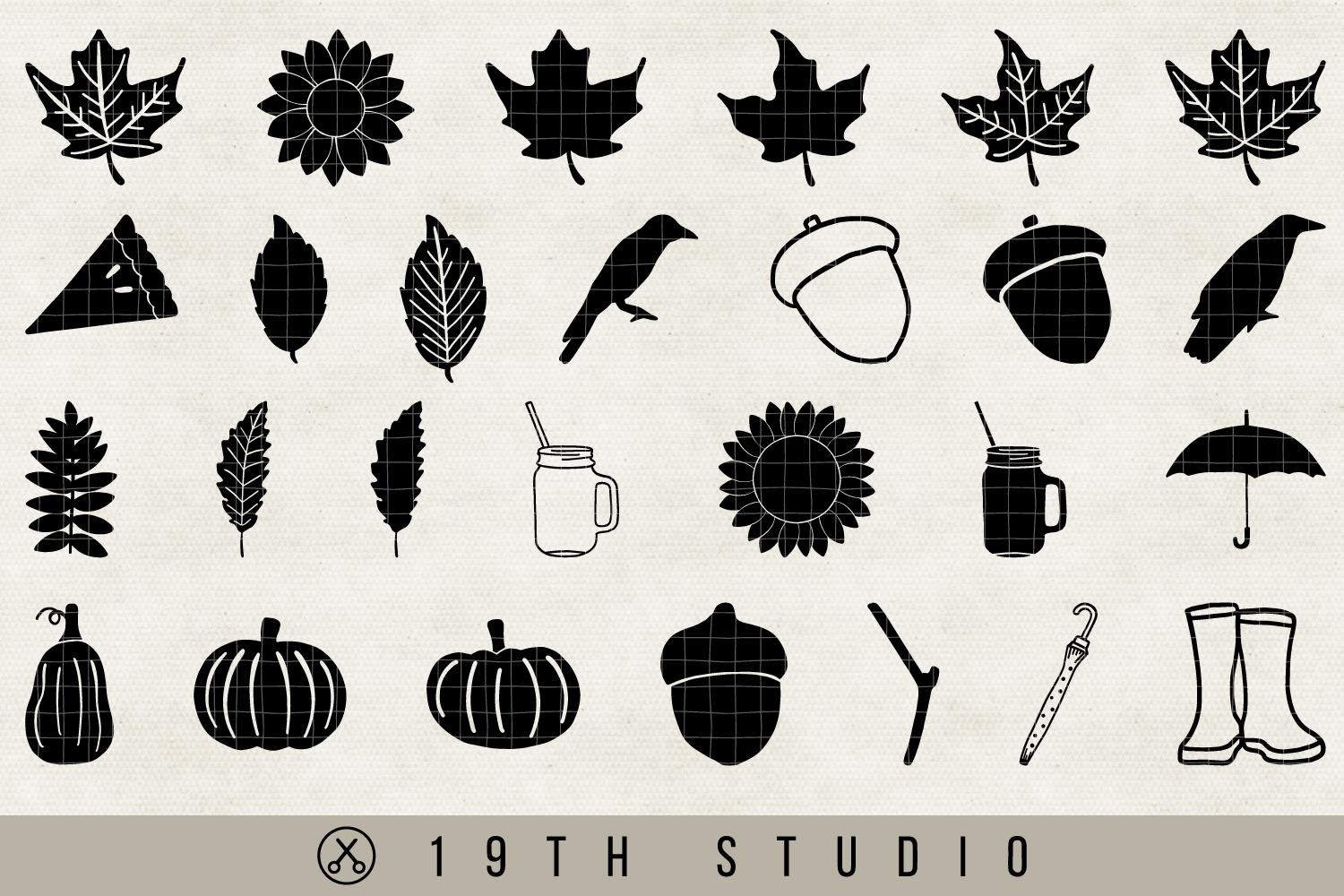 Fall | Autumn Graphic SVG Bundle - VB19 Craft House SVG - SVG files for Cricut and Silhouette