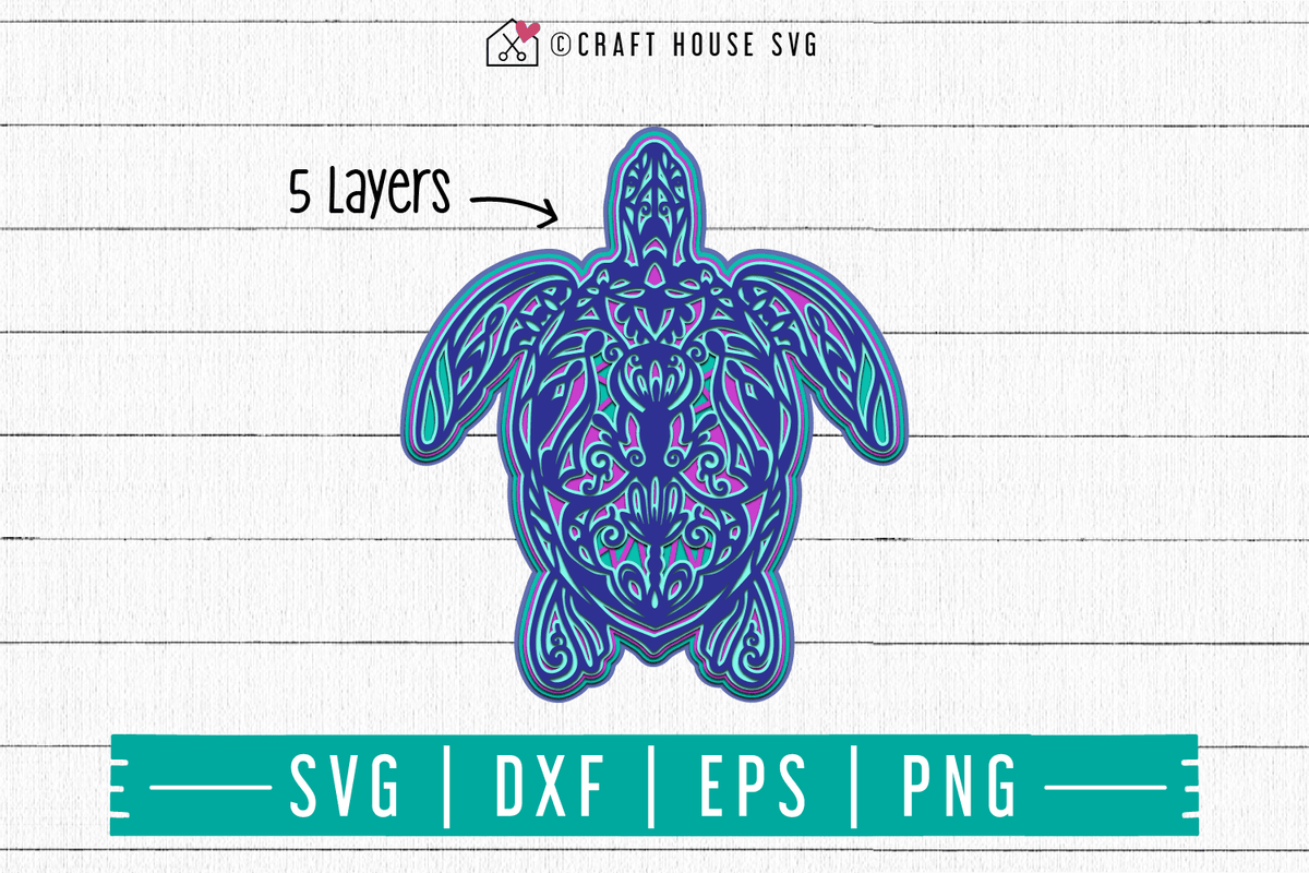 Mandala turtle SVG• Free Svg for Cricut and Silhouette • Jojo & Bella