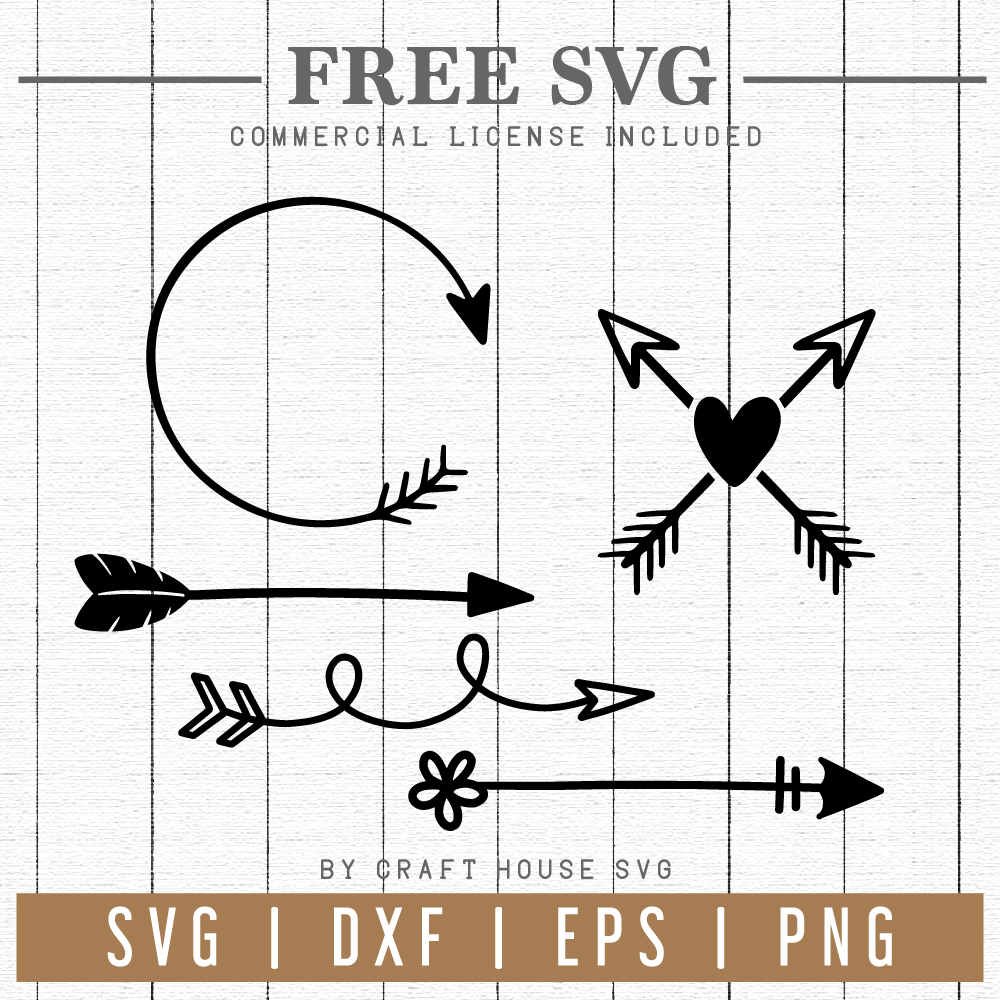 FREE Arrows SVG | FB103 Craft House SVG - SVG files for Cricut and Silhouette
