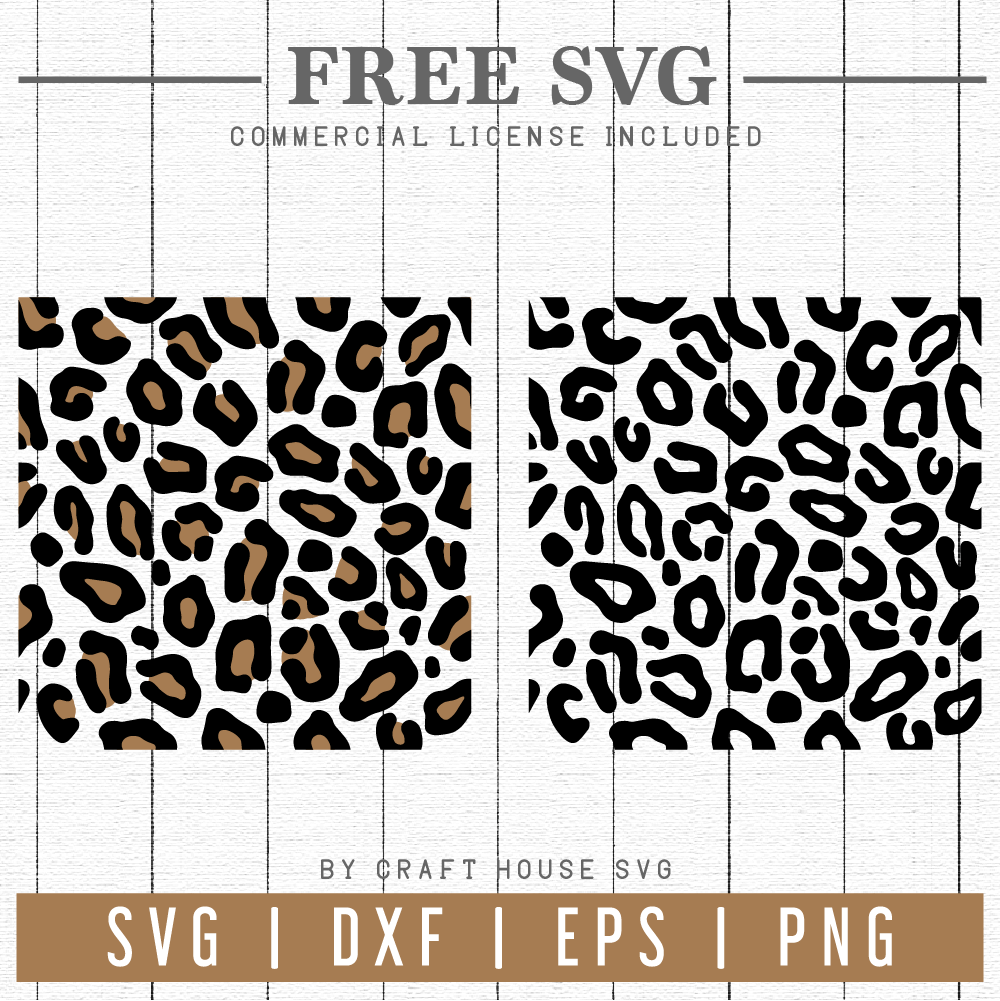 FREE Leopard Print SVG | FB108 Craft House SVG - SVG files for Cricut and Silhouette
