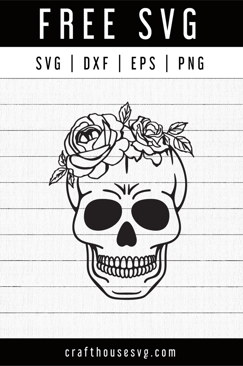 Woman Sugar Skull, Svg Png Dxf Eps Designs Download - free svg