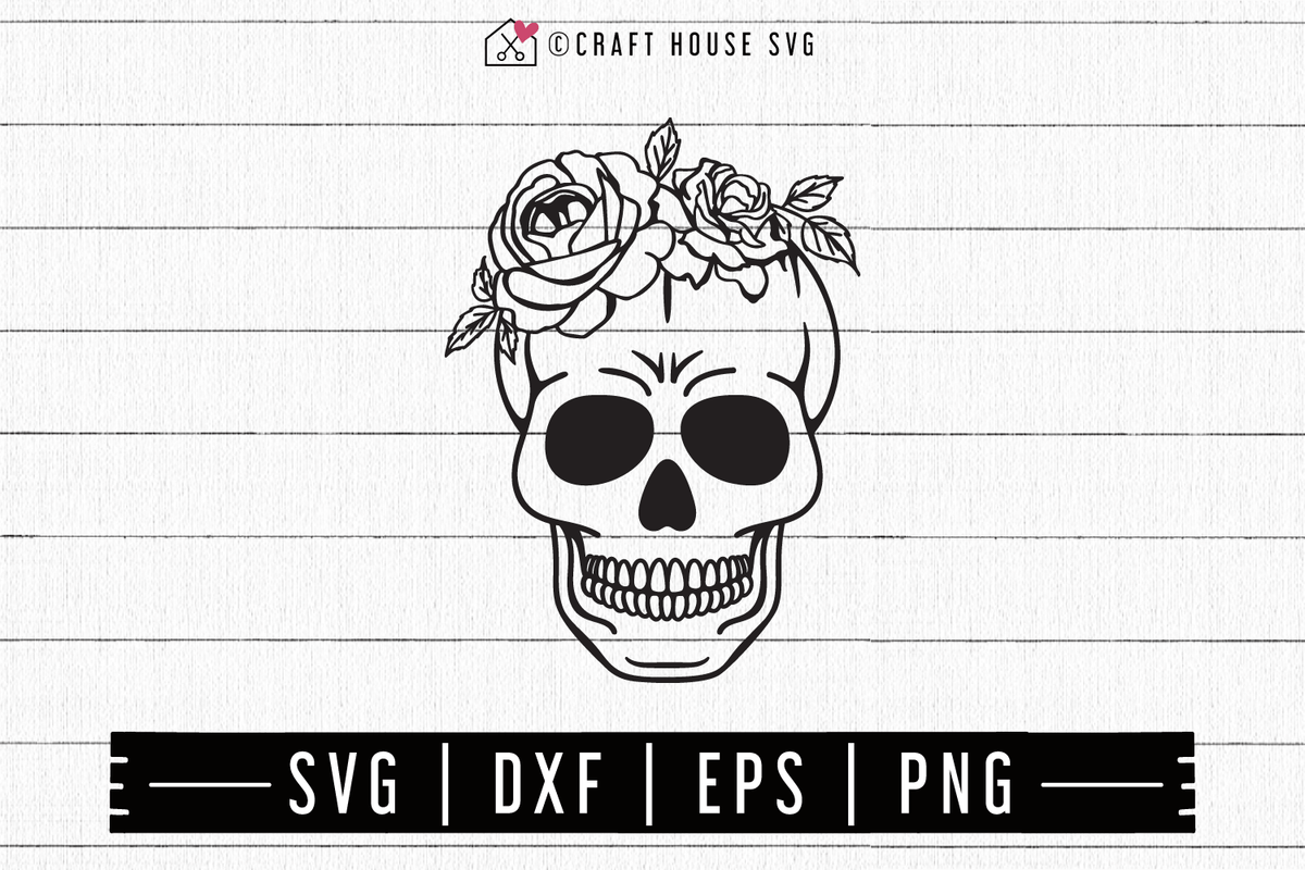 Skull and rose - SVG file Cutting File Clipart in Svg, Eps, Dxf, Png f –  BlackCatsSVG