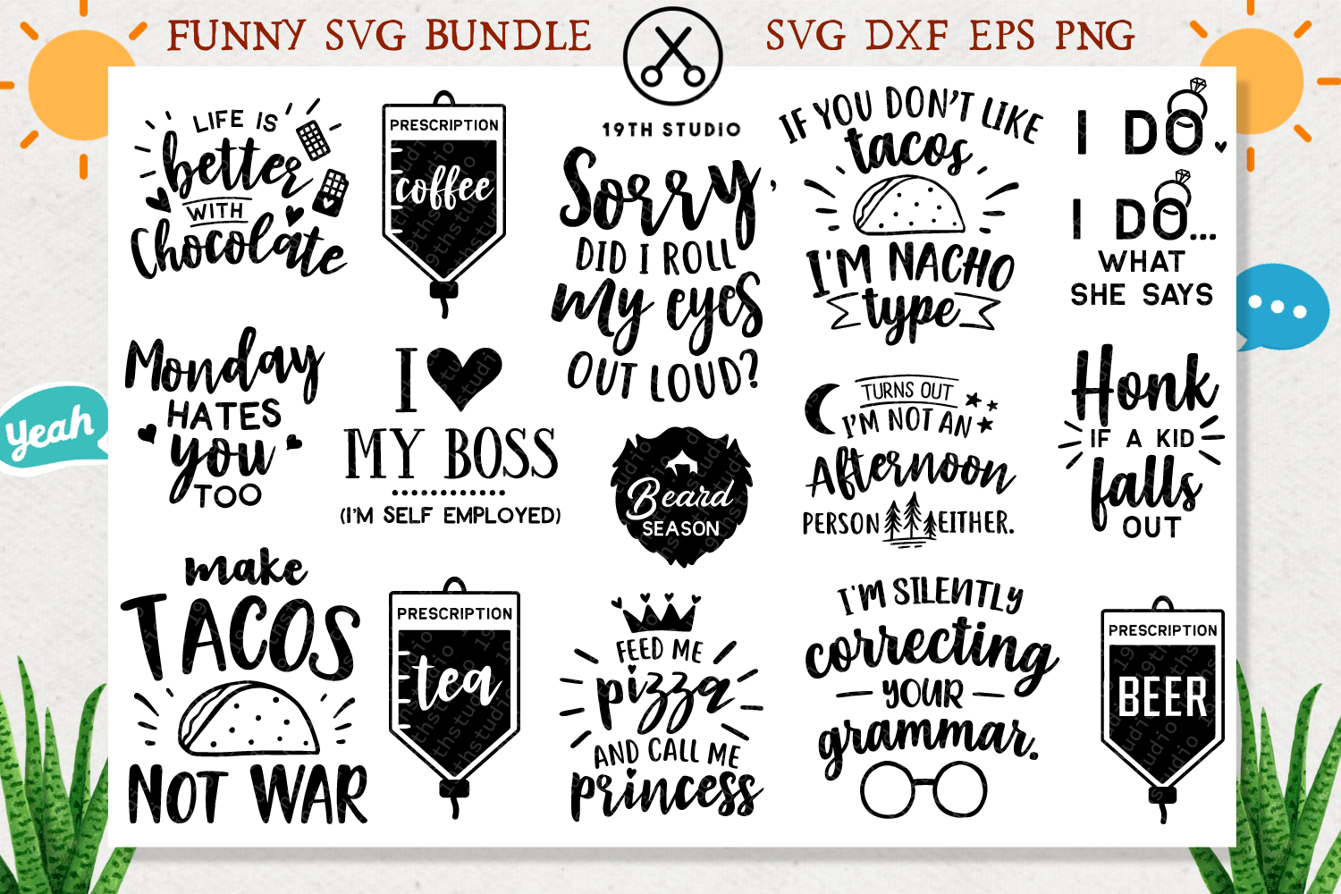 Funny quotes SVG bundle - M4 Craft House SVG - SVG files for Cricut and Silhouette