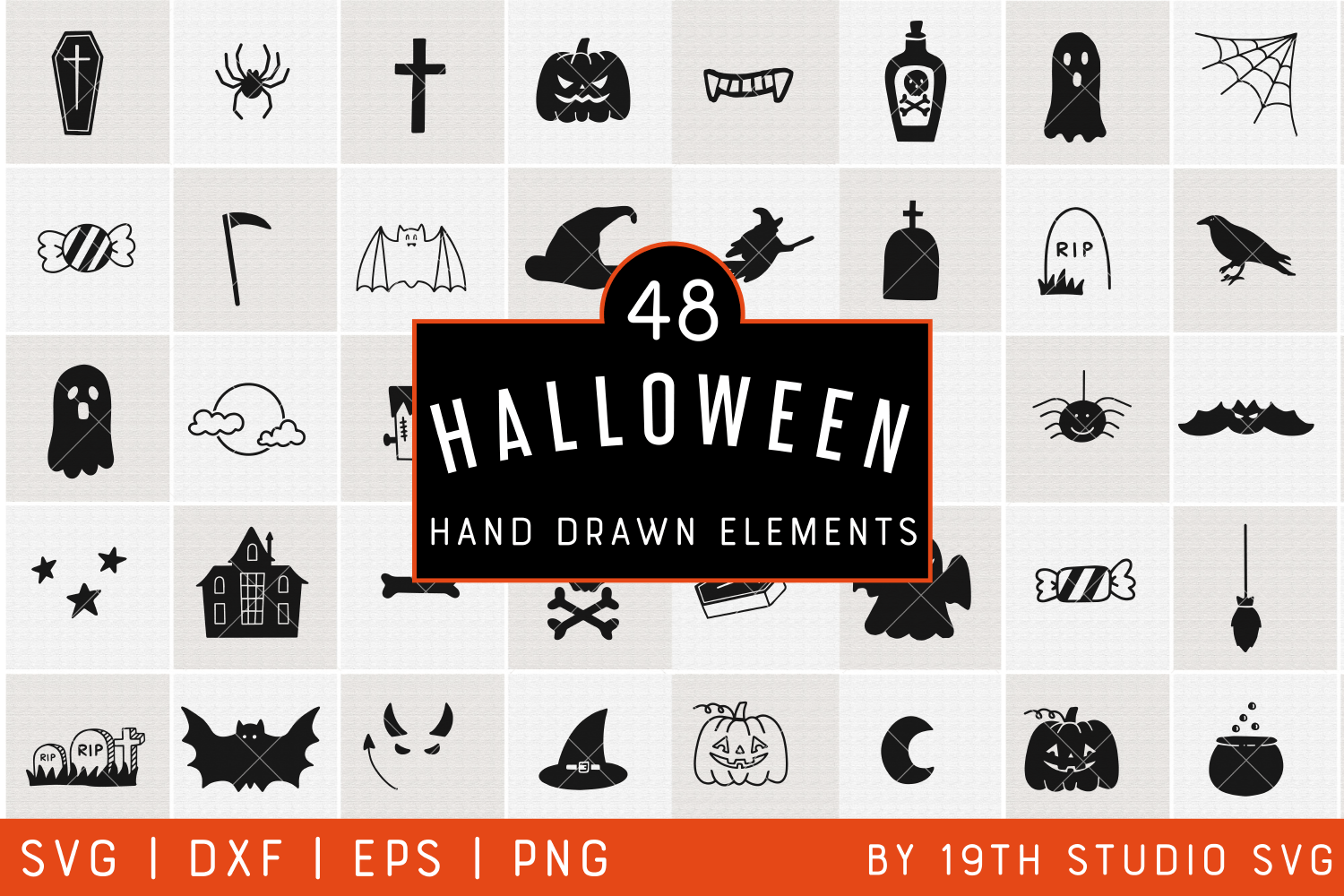 Halloween Illustration Bundle | VB38 Craft House SVG - SVG files for Cricut and Silhouette