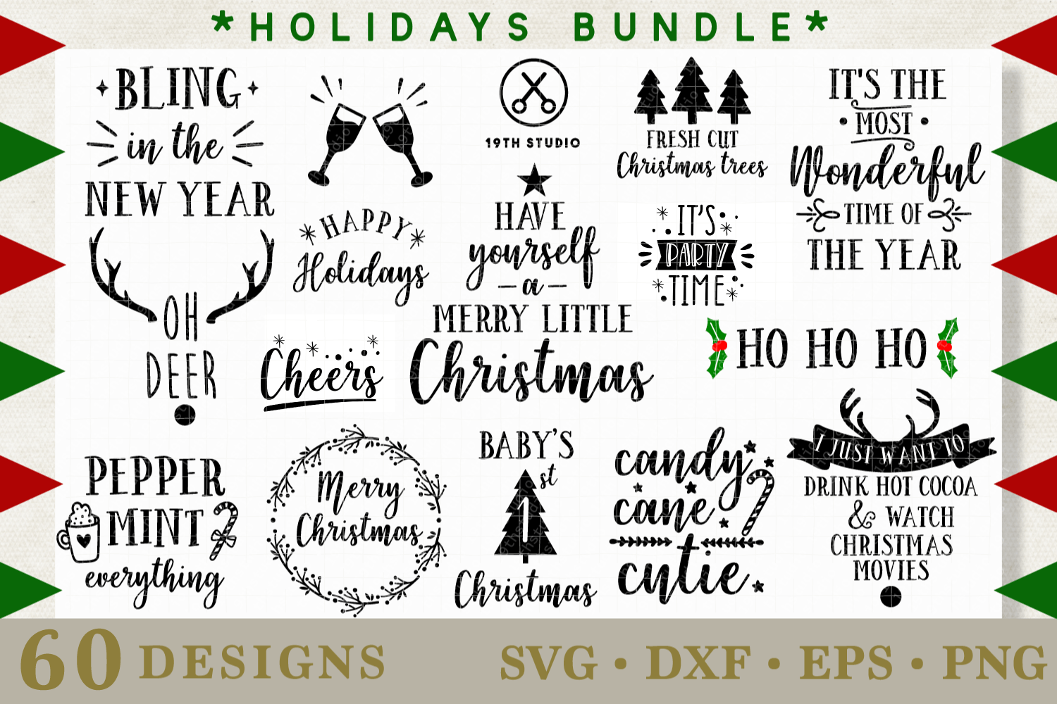 Mega Holidays SVG Bundle - M21 Craft House SVG - SVG files for Cricut and Silhouette