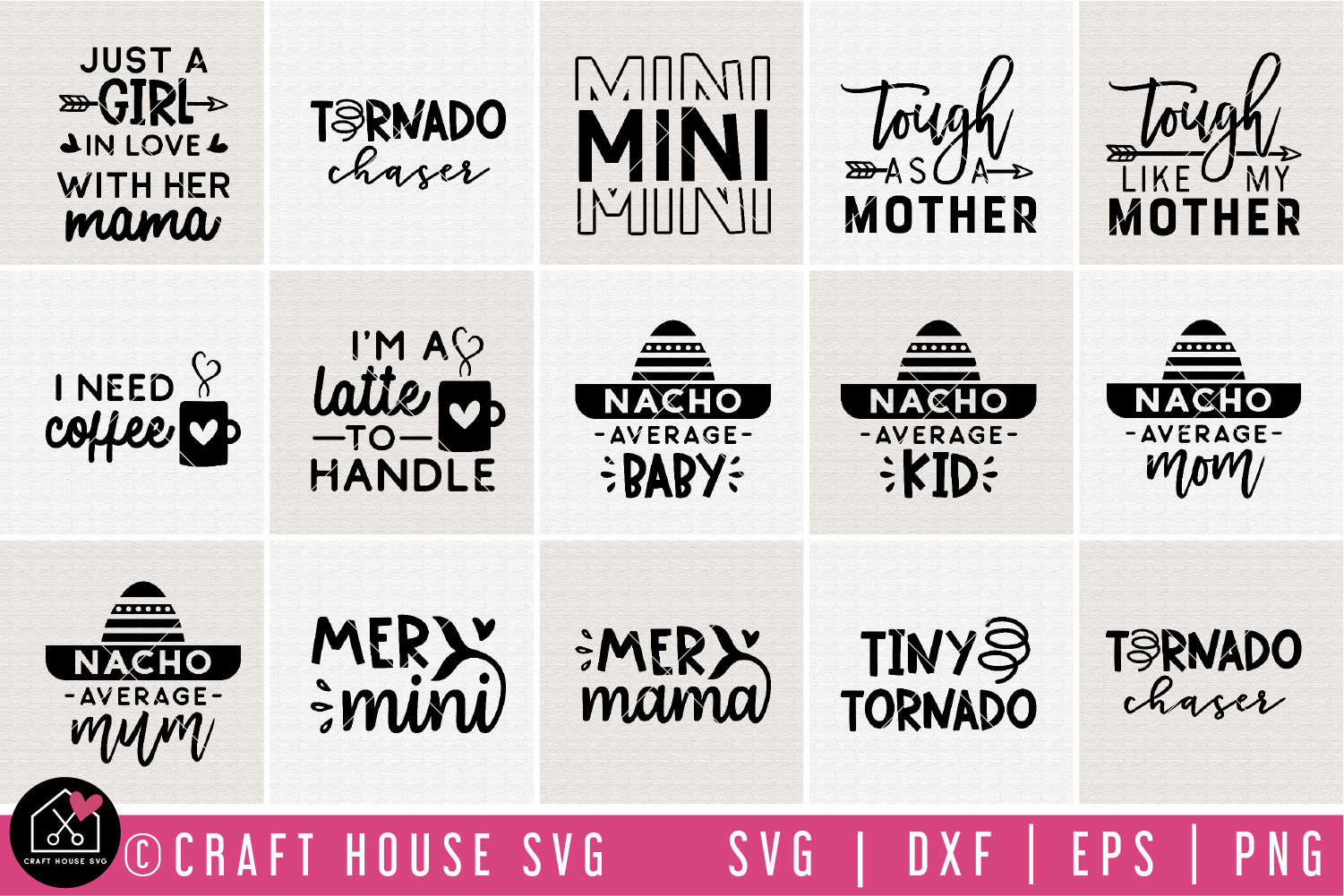 Mommy and me SVG Bundle | MB80 Craft House SVG - SVG files for Cricut and Silhouette
