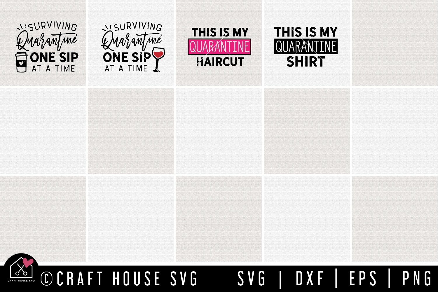 Quarantine SVG Bundle | MB75 Craft House SVG - SVG files for Cricut and Silhouette