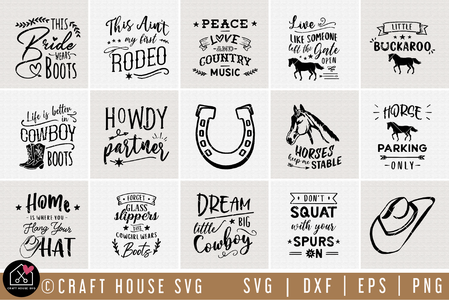 Western SVG Bundle | MB76 Craft House SVG - SVG files for Cricut and Silhouette