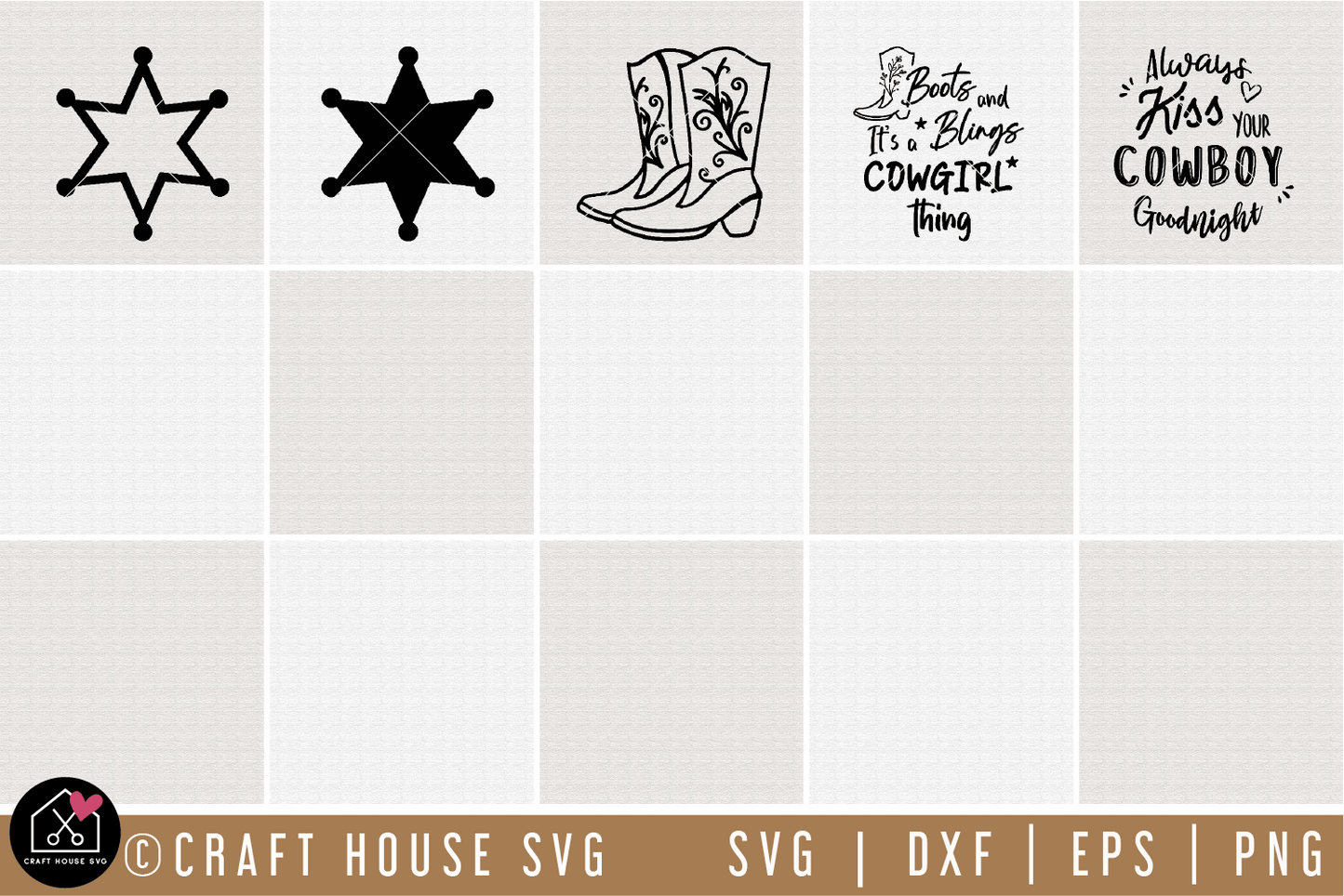 Western SVG Bundle | MB76 Craft House SVG - SVG files for Cricut and Silhouette