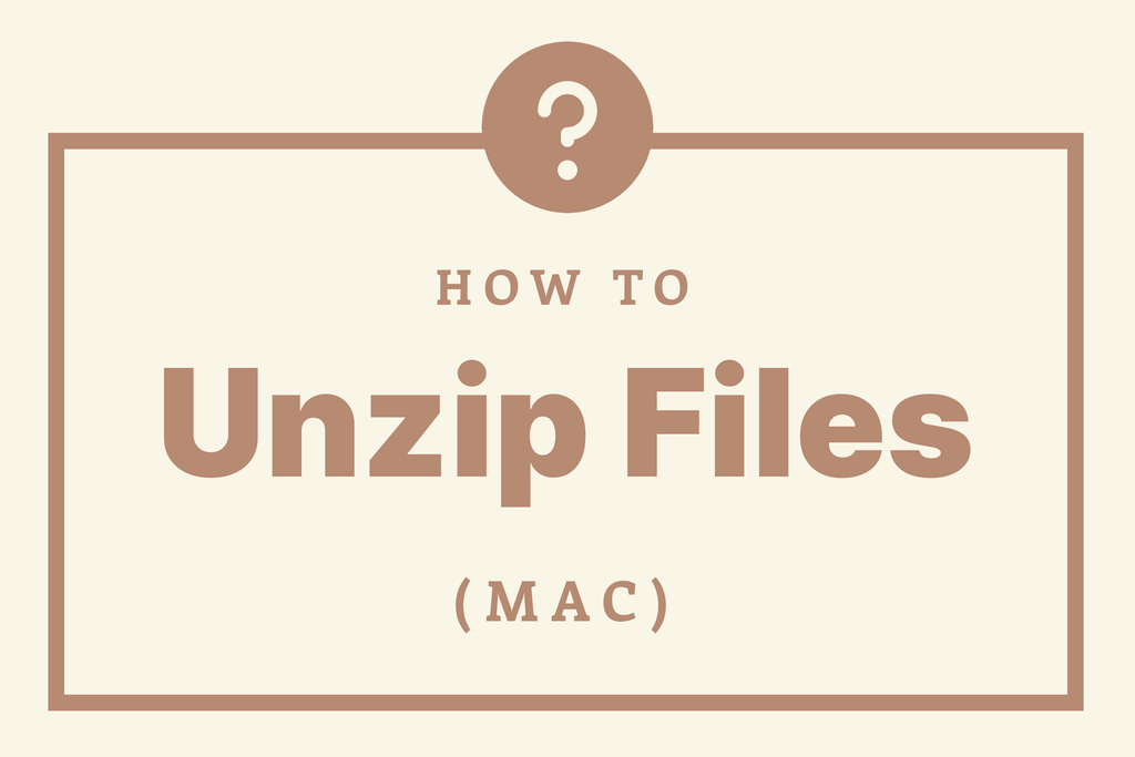 How do I unzip files on a Mac?