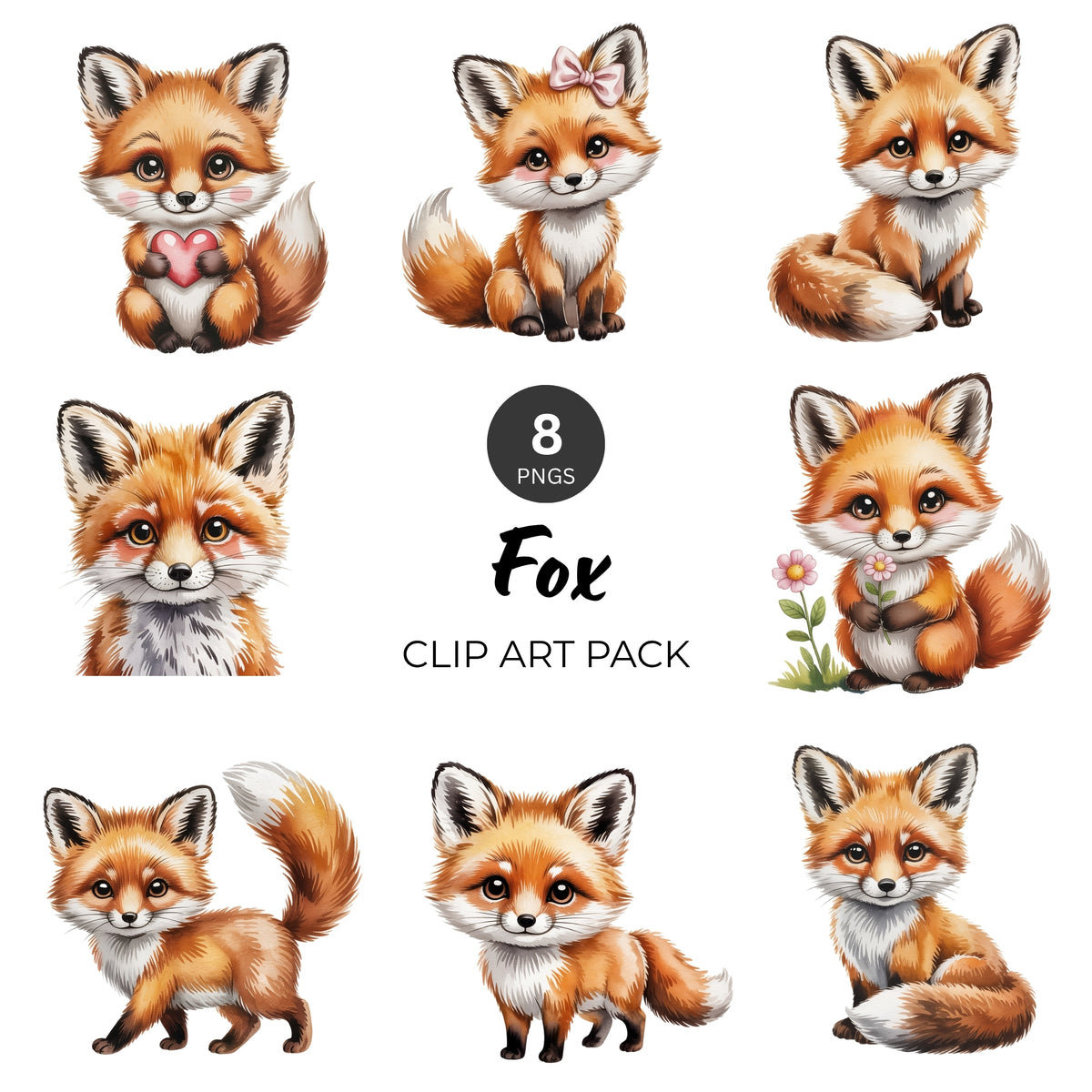 Fox Clipart Pack