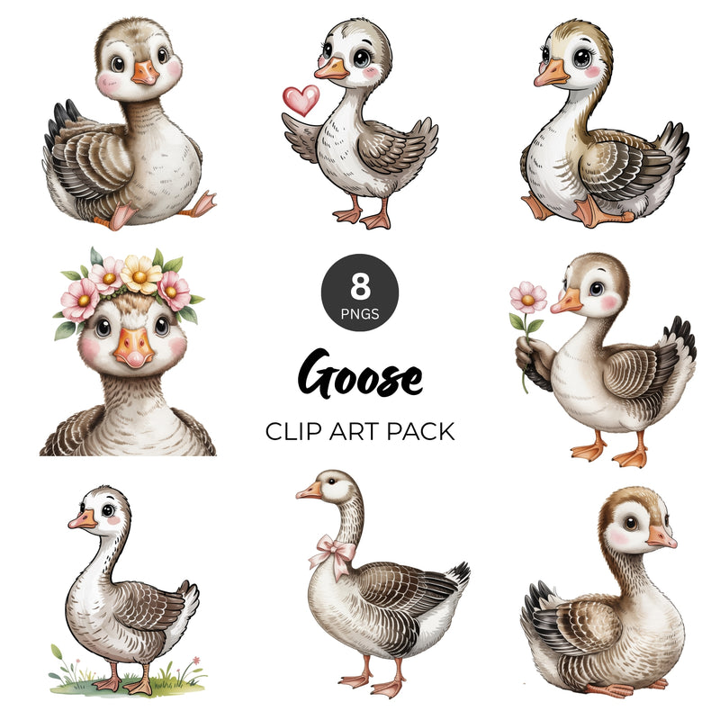 Goose Clipart Pack