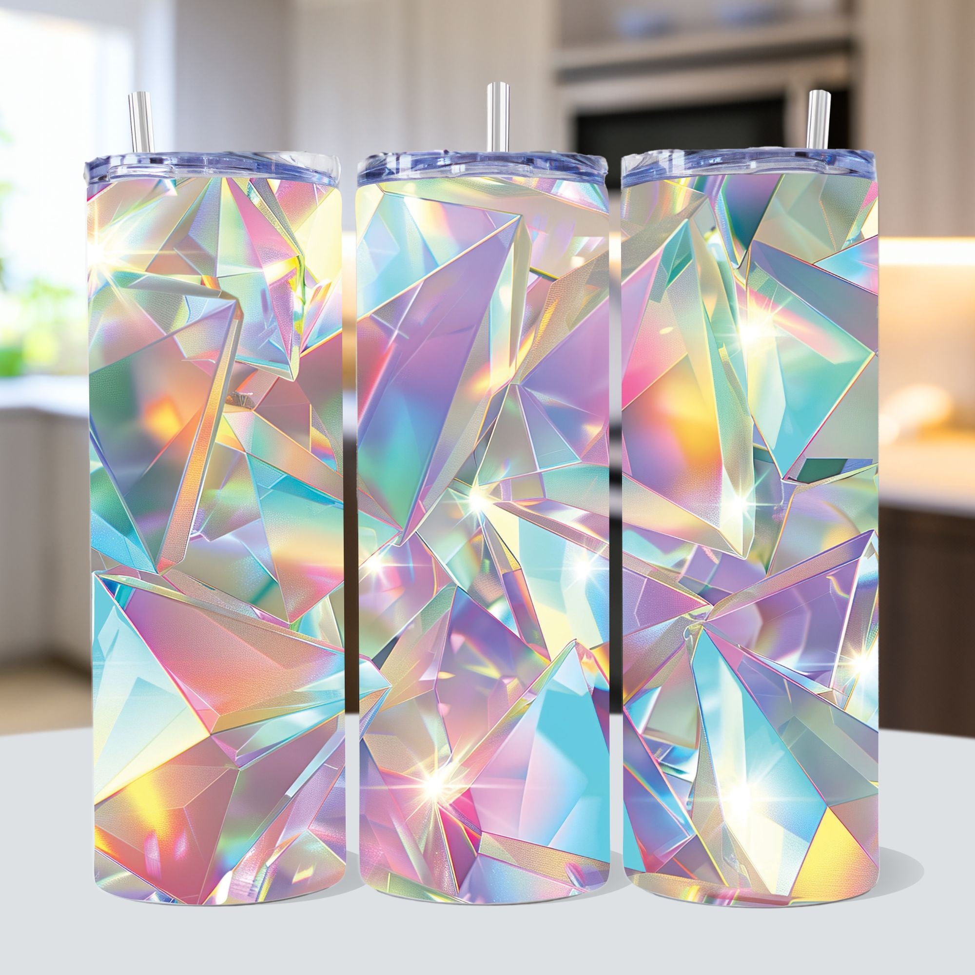 Holographic Crystal 20 oz Straight Tumbler Wrap JPG