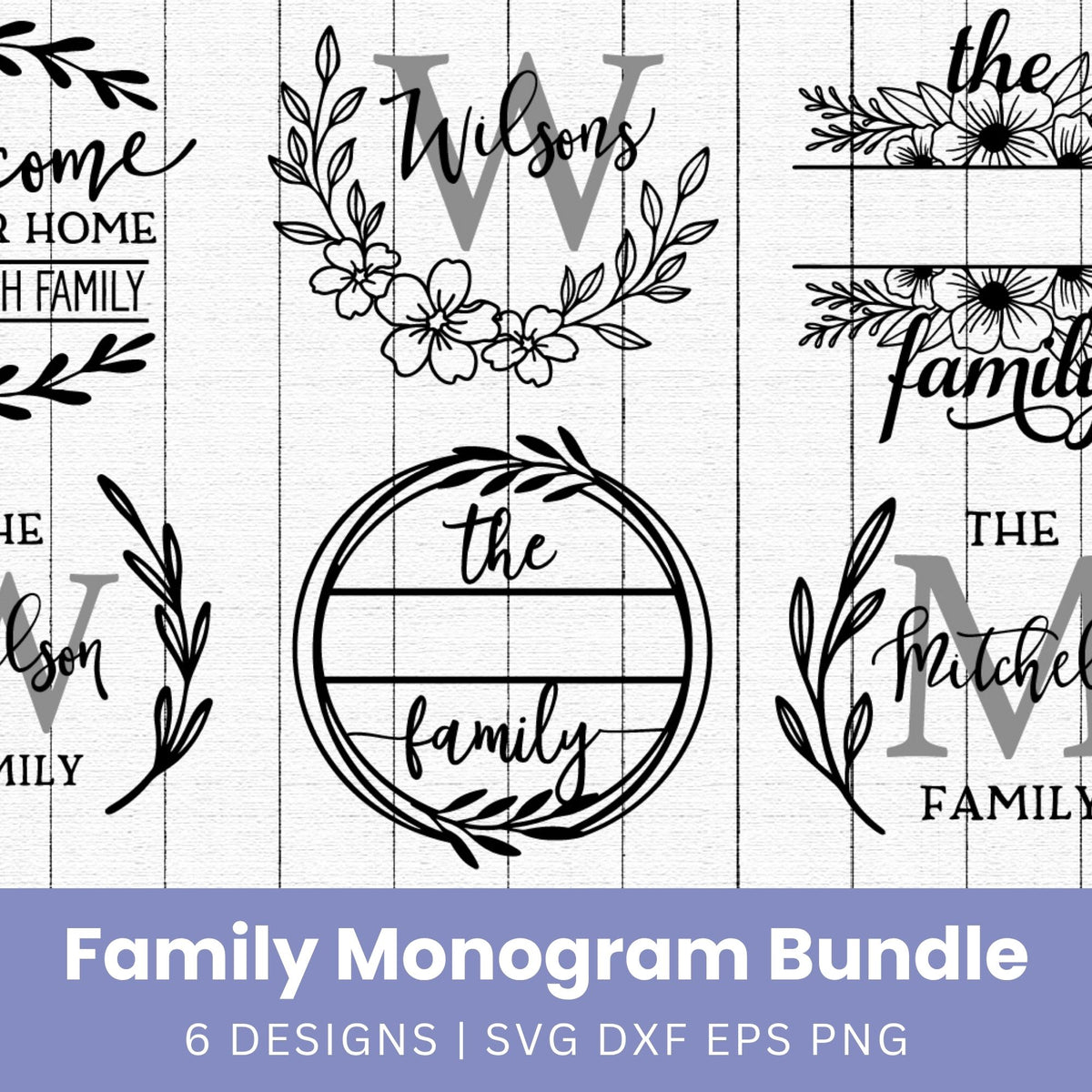 Family Monogram SVG Bundle