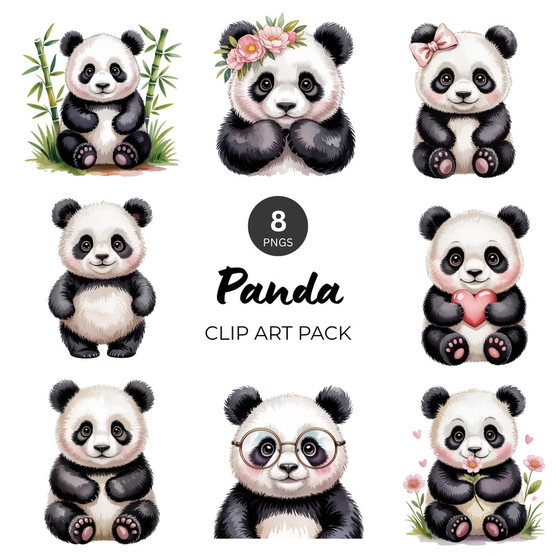 Panda Clipart Pack