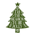 'Tis The Season To Be Jolly SVG design for Cricut, Silhouette, laser cutting, vinyl, sublimation, Christmas crafts, and DIY projects.