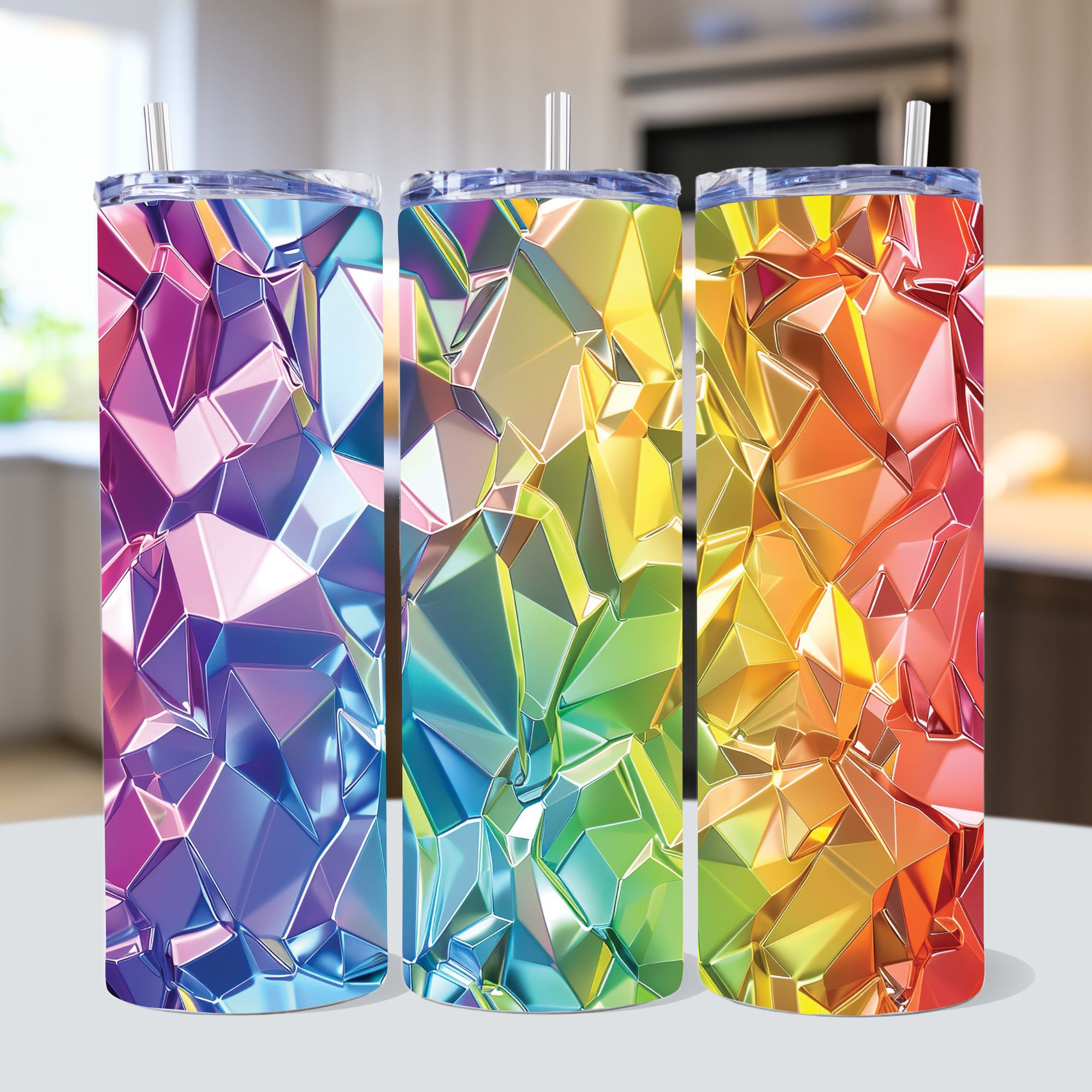 Holographic Crystal 20 oz Straight Tumbler Wrap JPG