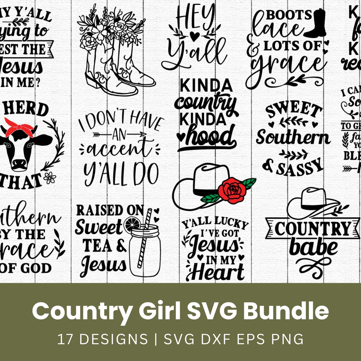 Country Girl SVG Bundle
