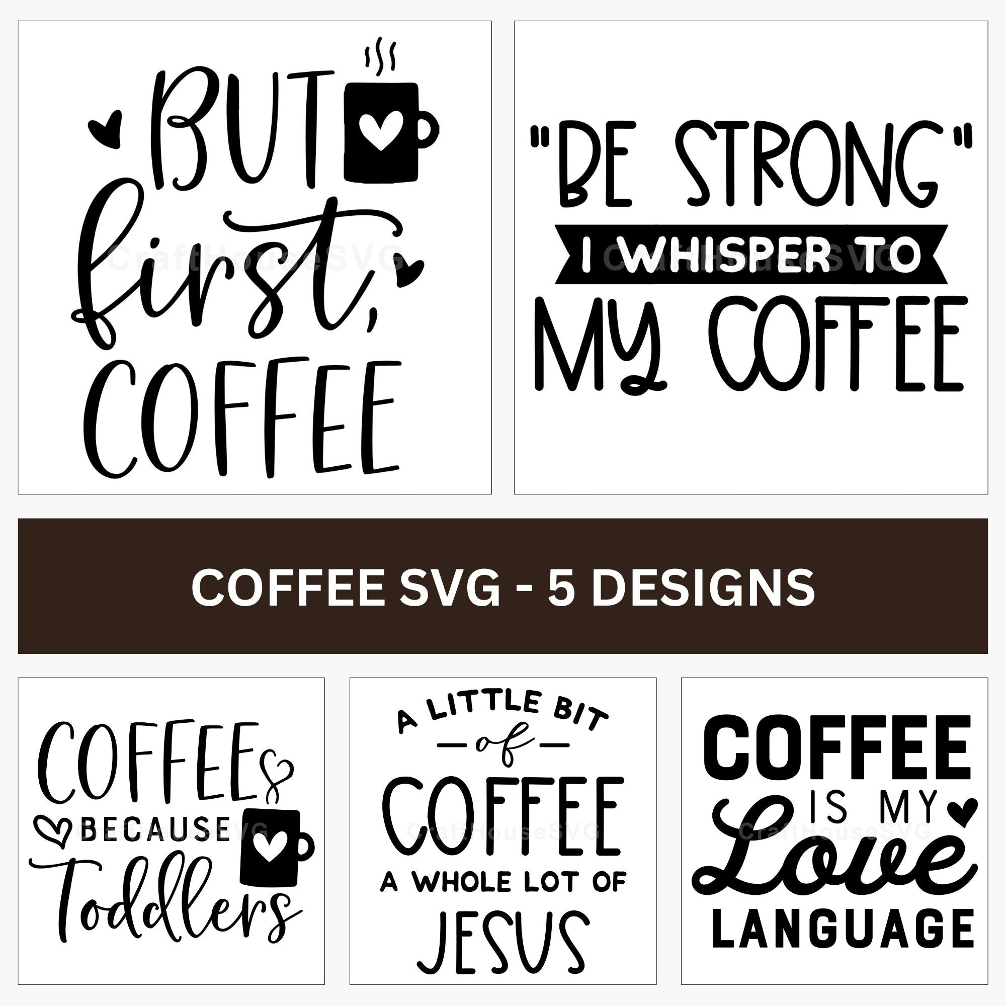Coffee SVG 5 Designs Bundle