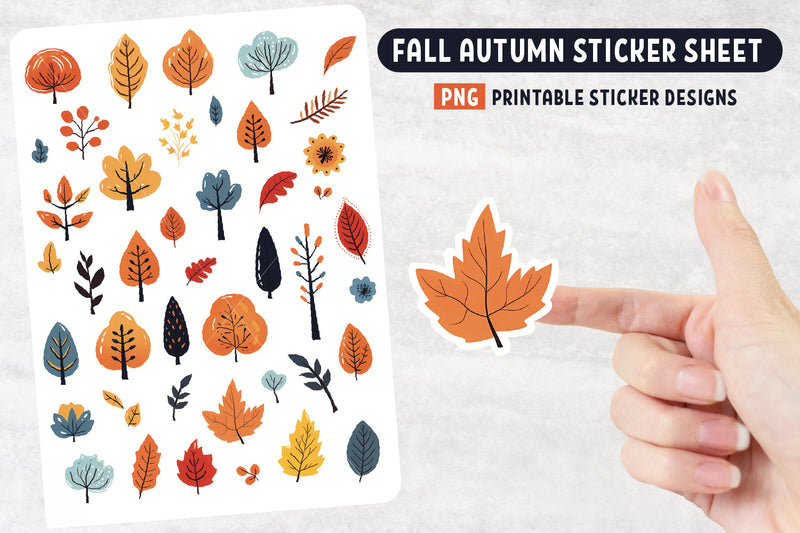 Fall Leaves Sticker Sheet