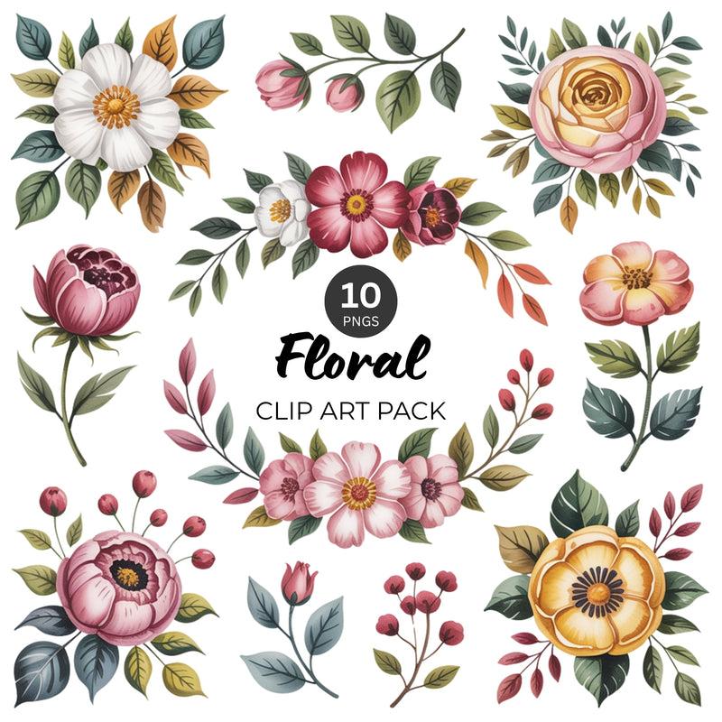 Floral Clipart Pack