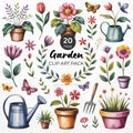 Garden Clipart Pack Sublimation Bundle PNG - Craft House SVG