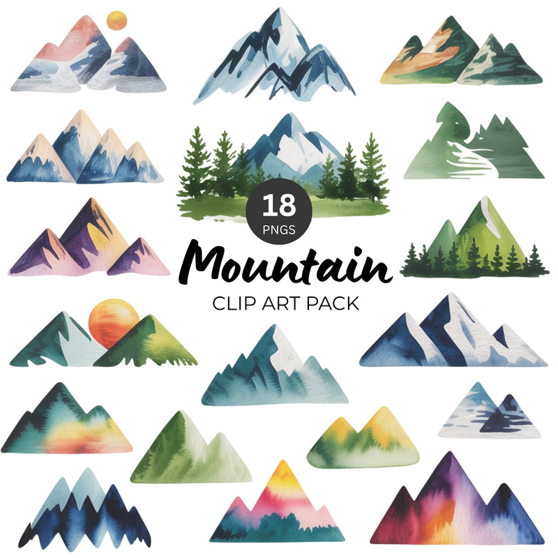Mountain Clipart Pack