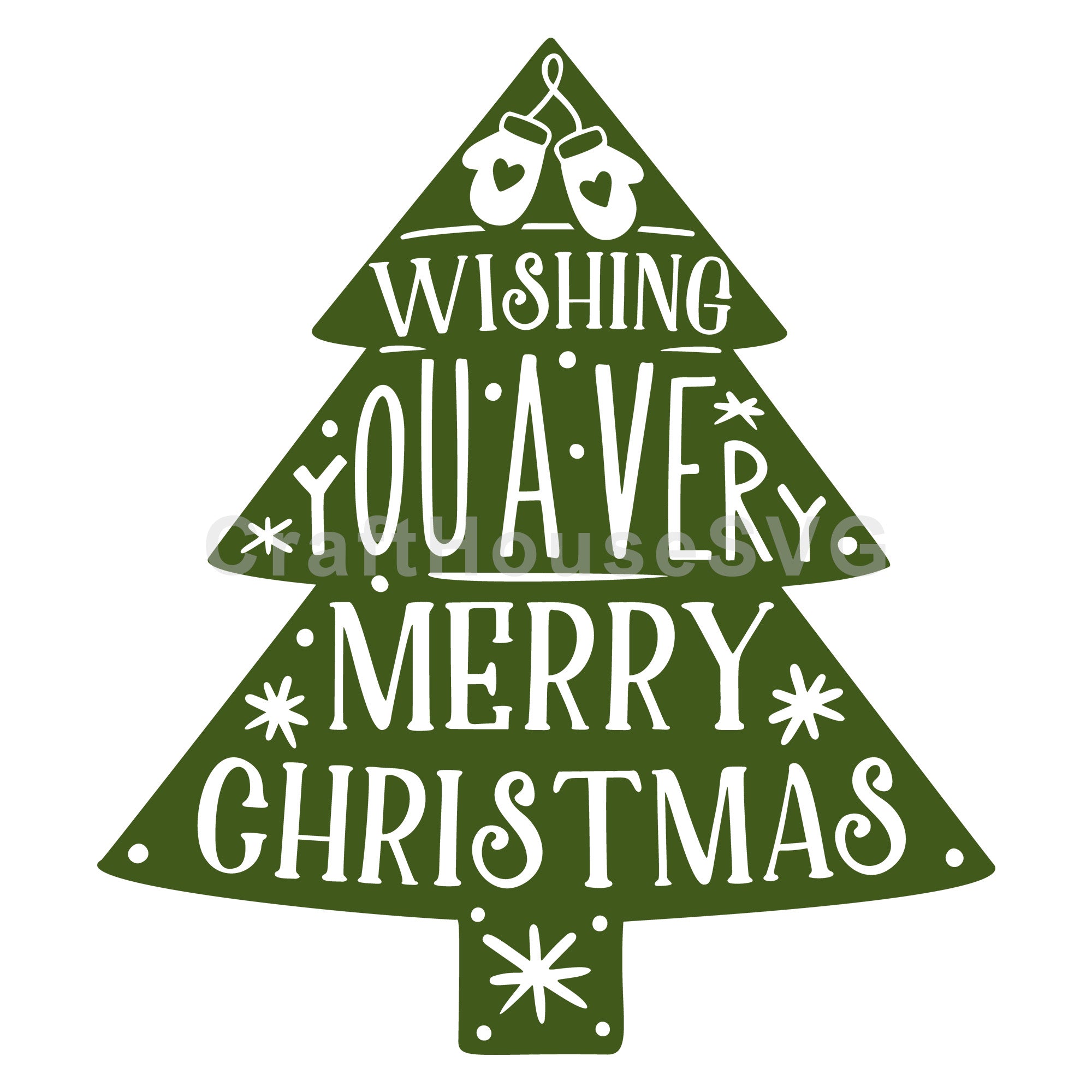 Wishing you a very merry Christmas SVG