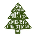 Wishing You A Very Merry Christmas SVG design for Cricut, Silhouette, laser cutting, vinyl, sublimation, Christmas crafts, and DIY projects.