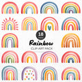 Rainbow Clipart Pack Sublimation Bundle PNG - Craft House SVG