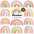 Rainbow Clipart Pack Sublimation Bundle PNG - Craft House SVG