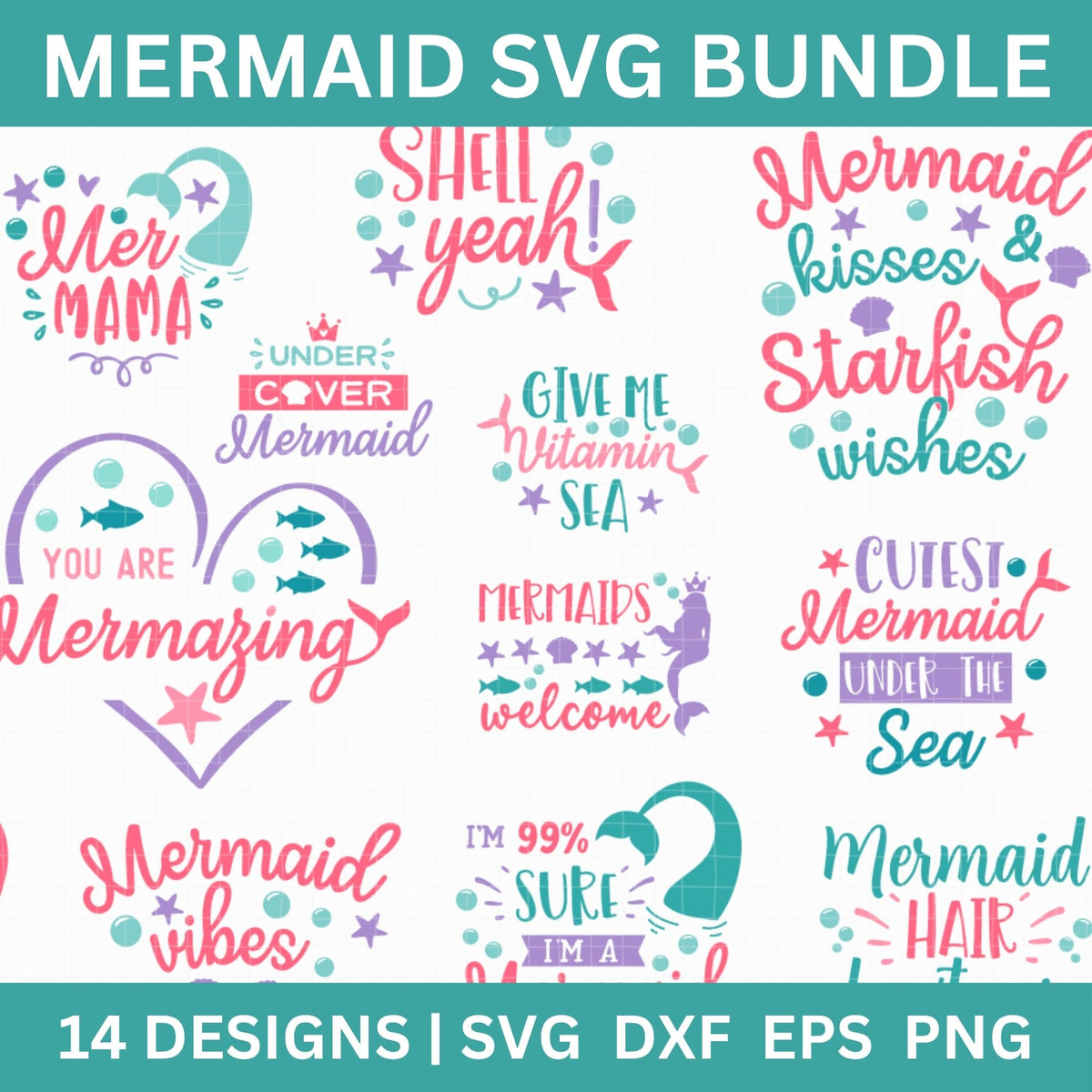 Mermaid SVG Bundle
