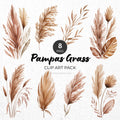 Pampas Grass Clipart Pack Sublimation Bundle PNG - Craft House SVG