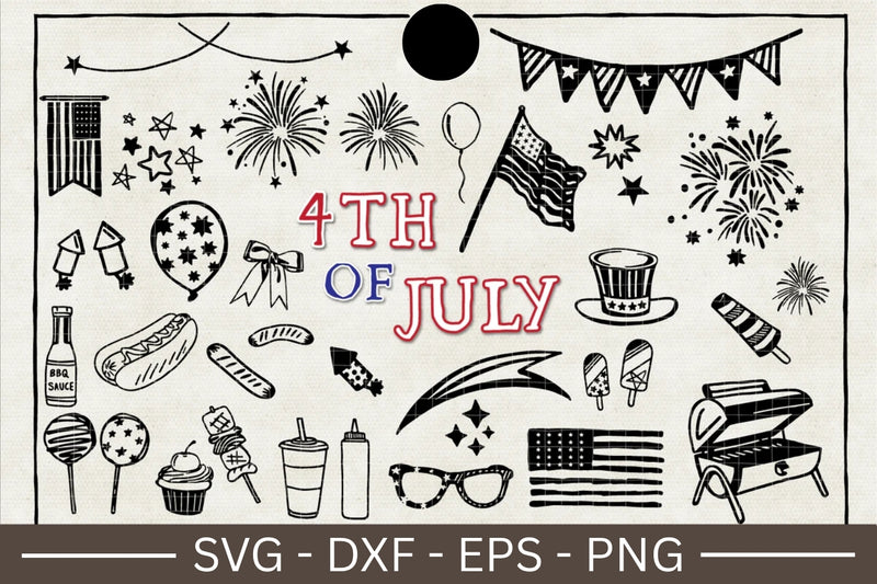 4th Of July Illustration Pack