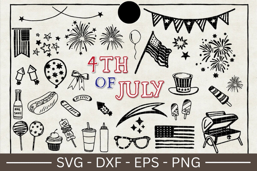 4th Of July Illustration Pack