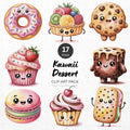 Kawaii Dessert Clipart Pack Sublimation Bundle PNG - Craft House SVG