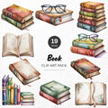 Book Clipart Pack Sublimation Bundle PNG - Craft House SVG