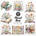 Floral Book Clipart Pack Sublimation Bundle PNG - Craft House SVG