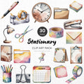 Stationary Clipart Pack Sublimation Bundle PNG - Craft House SVG