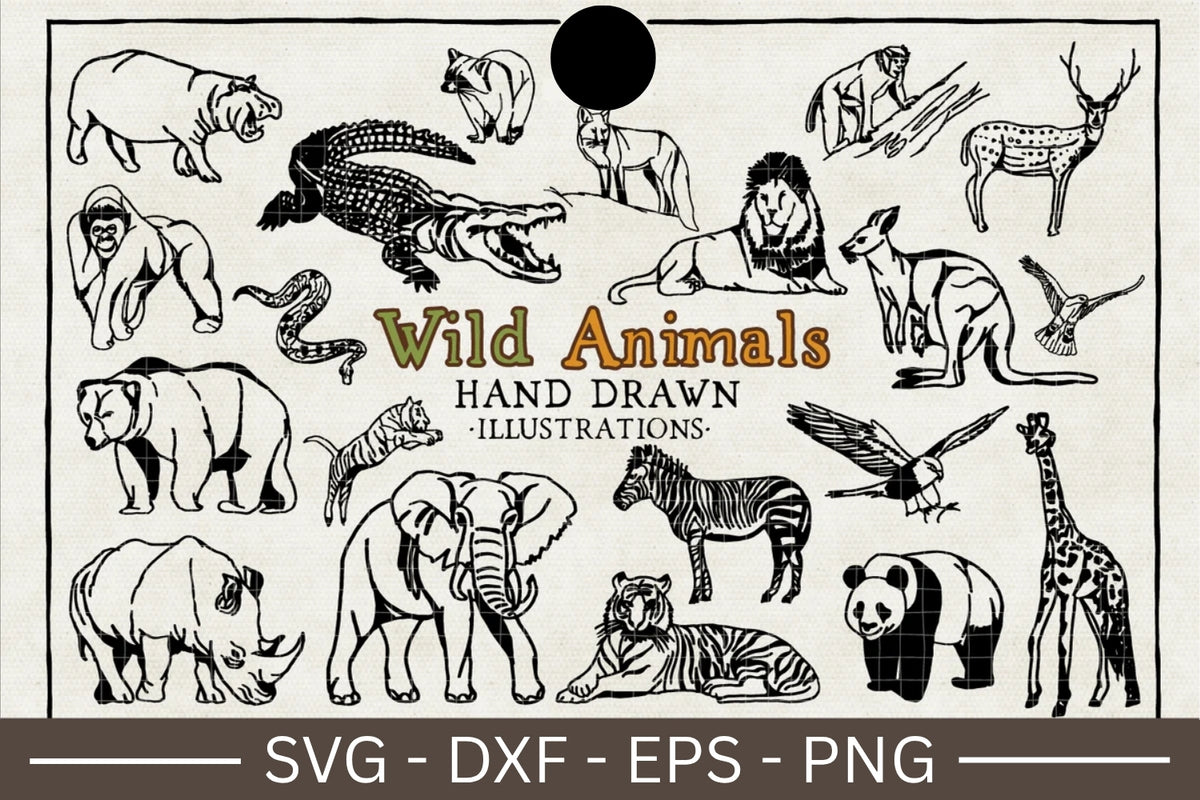 Wild Animals Illustration Pack