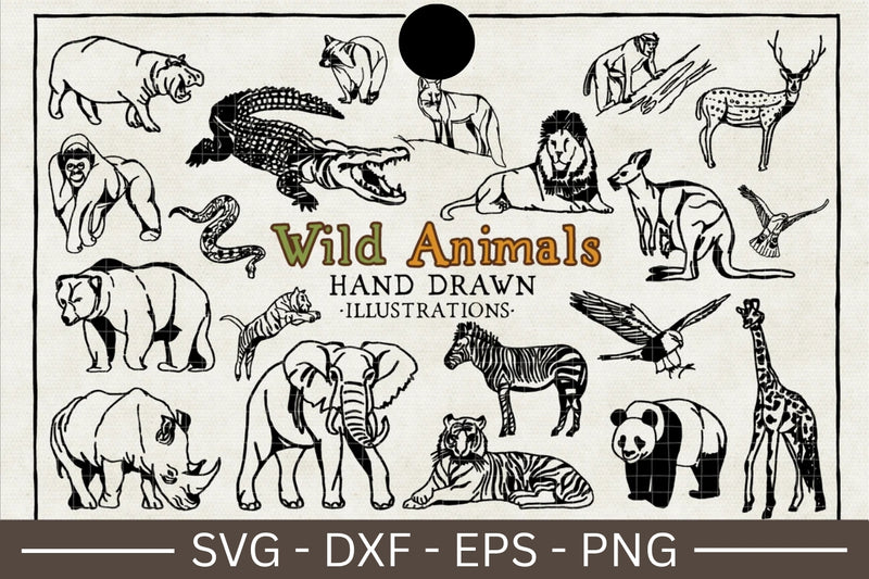 Wild Animals Illustration Pack