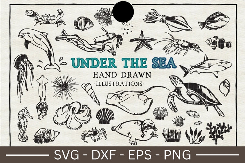 Under the sea Illustration Pack